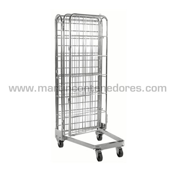 Roll container encajable con puerta 860x720x1740 mm