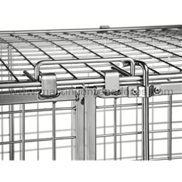 Roll container security with 2 doors 1200x800x1840 mm