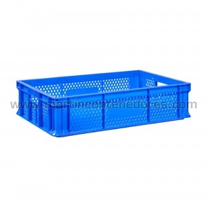 Perforated plastic crate...