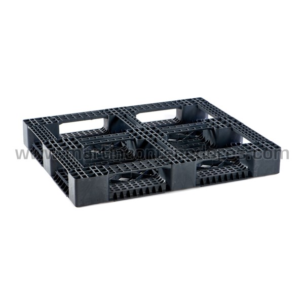 Perforated plastic pallet 1200x1000x150 mm 6 runners