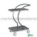 Carrinho de mesa com 2 prateleiras c-line 685x450x1000 mm