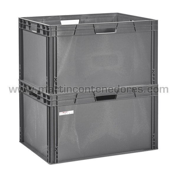 Plastic box 800x600x449/437 mm