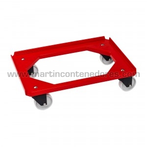 Plateau mobile rouge 250 kg