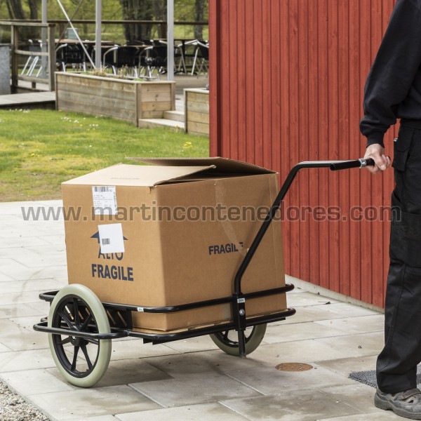 Carro de transporte con ruedas antipinchazos 150 kg