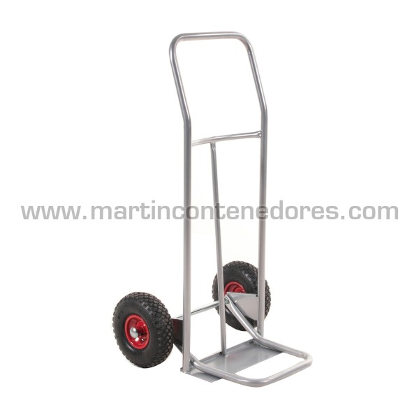 Folding luggage trolley with pneumatic wheels 150 kg