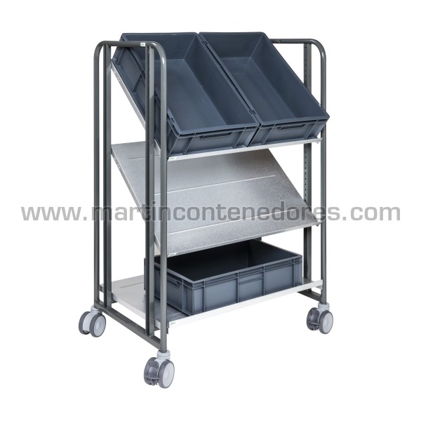 Trolley with 3 shelves 877x638x1300 mm