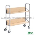 Carro para archivadores gris y abedul 900x300x920 mm