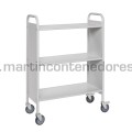 Carro para archivadores gris 780x345x1115 mm