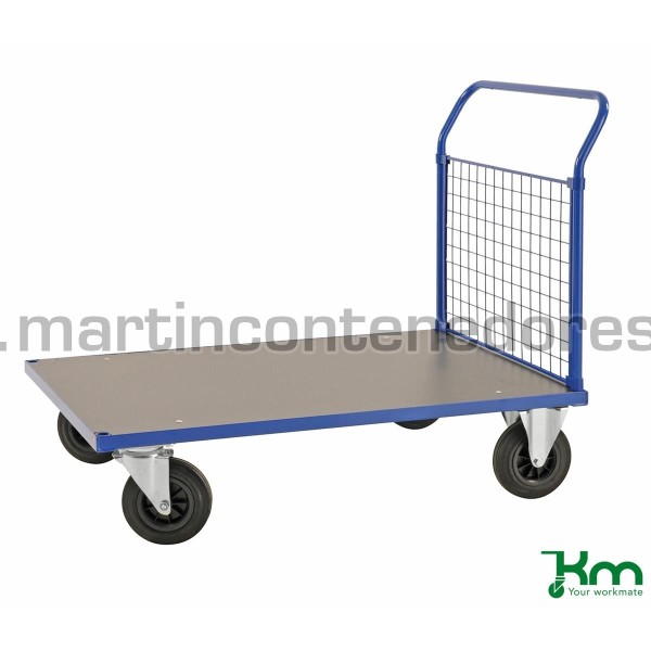 Carro plataforma con 1 lateral y freno 1083x700x1020 mm