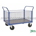 Platform trolley with 4 panels and brake 1366x800x1020 mm