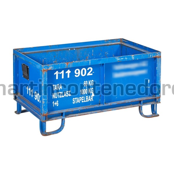 Steel box 1000x600x517/325 mm