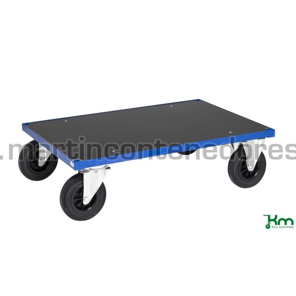 Blue platform trolley 1000x700x260 mm