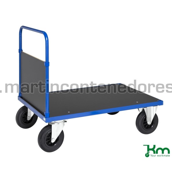 Carrinho de plataforma com 1 parede frontal 1000x700x900 mm