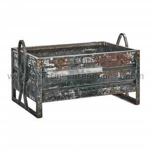 Metal sheet container with...