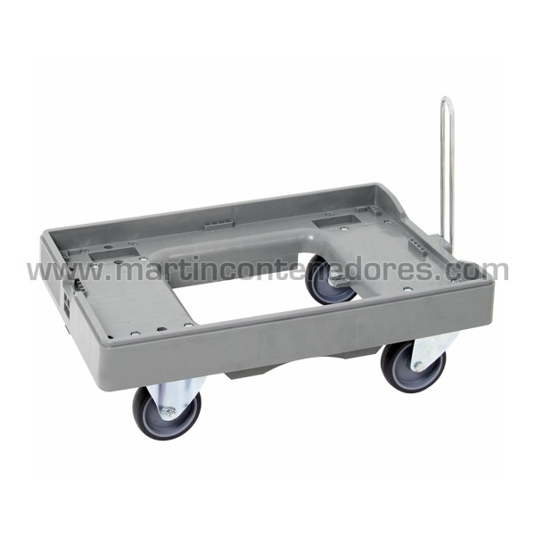 Trolley for box 600x400 mm with 4 swivel wheels