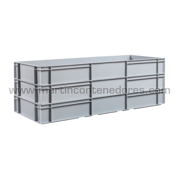 Caja plástica 1000x400x120/97 mm