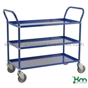 Service trolley blue with 3...