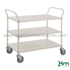 White picking trolley with...