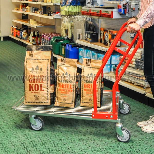 Large volume trolley with a laminated base 1170x700x980 mm