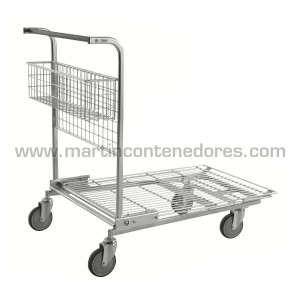 Large volume trolley with a...