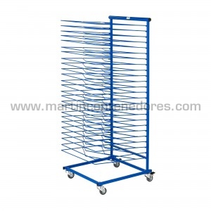 Blue drying trolley...