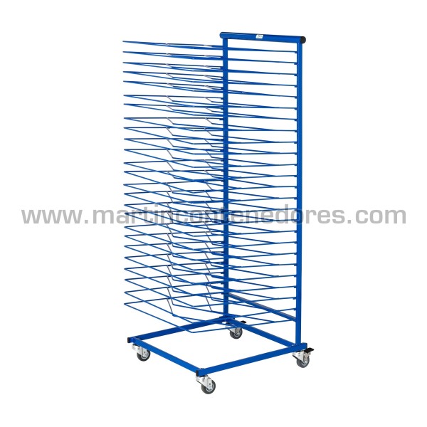 Blue drying trolley 460x500x1200 mm