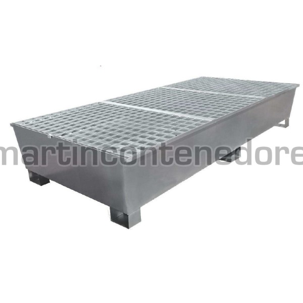 Retention basin for 2 IBC/GRG 1000 liters