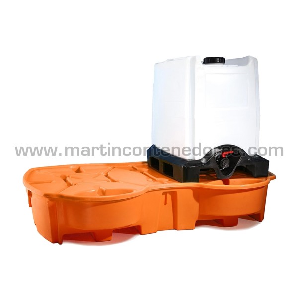 Retention basins for 2 IBC / GRG