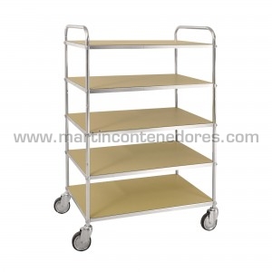 ESD shelf trolley with 5...