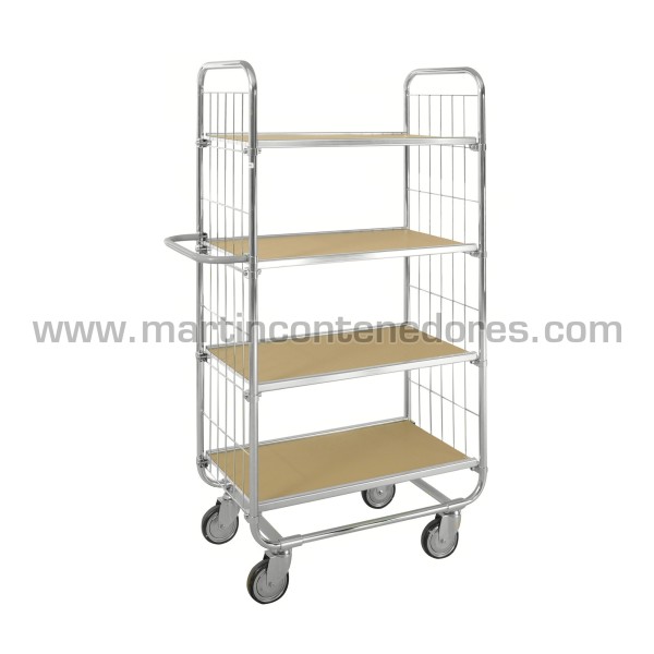 Trolley with 4 adjustable shelves ESD 945x470x1590 mm