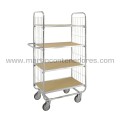 Trolley with 4 adjustable shelves ESD 1395x470x1590 mm