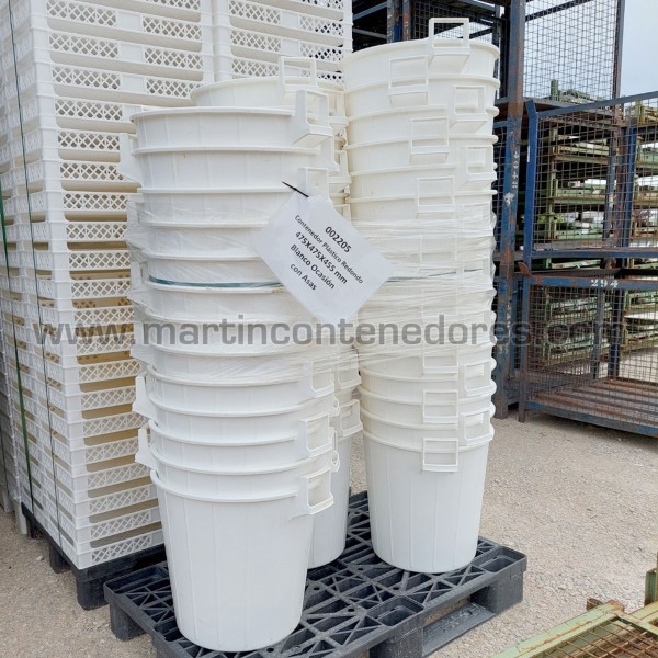 Round plastic container 60 liters