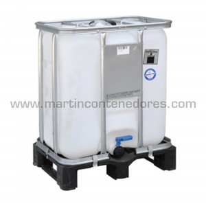 Conteneur IBC 300 litres palette plastique ADR