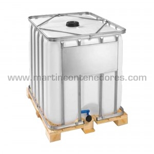 Conteneur IBC 600 litres palette en bois ADR