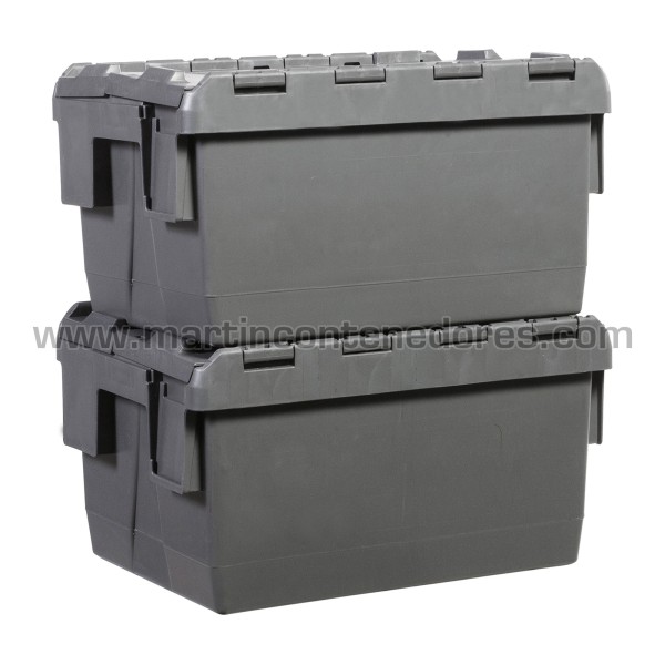 Caja encajable con tapa 400x300x215/190 mm