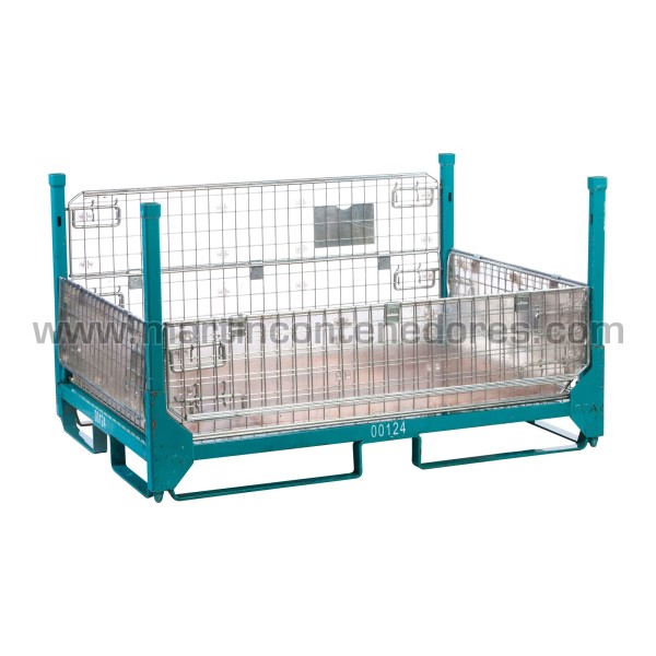 Foldable mesh stillages PSA00124 1600x1150x910 mm