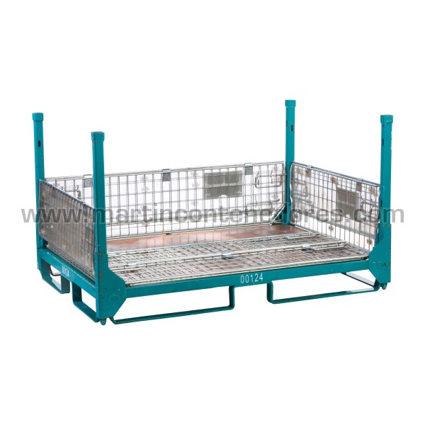 Foldable mesh stillages PSA00124 1600x1150x910 mm