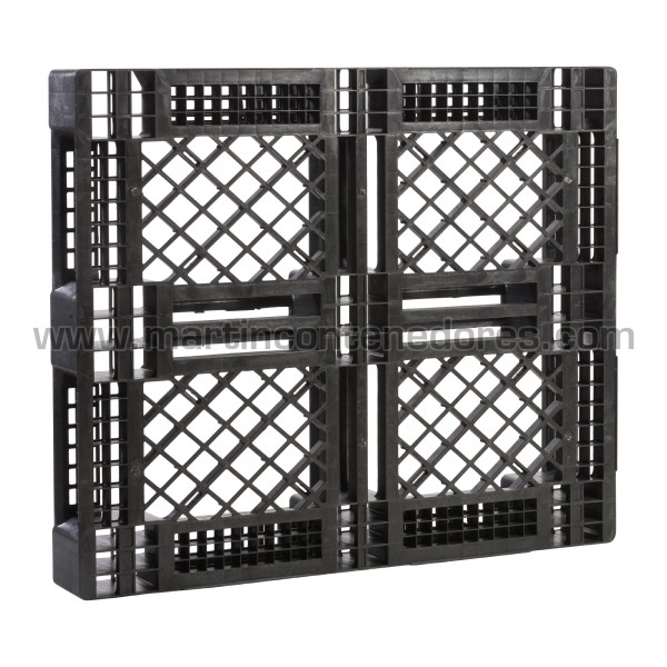 Perforated plastic pallet 1200x1000x150 mm 6 runners