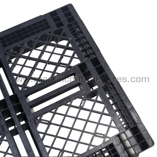 Perforated plastic pallet 1200x1000x150 mm 6 runners