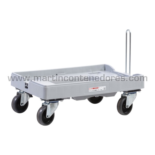 Trolley for box 600x400 mm with 4 swivel wheels