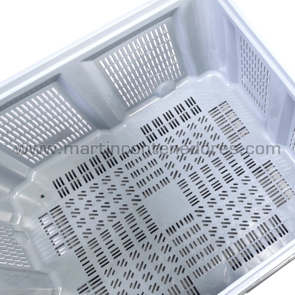 Perforated plastic box 1200x1000x790/588 mm 3 runners