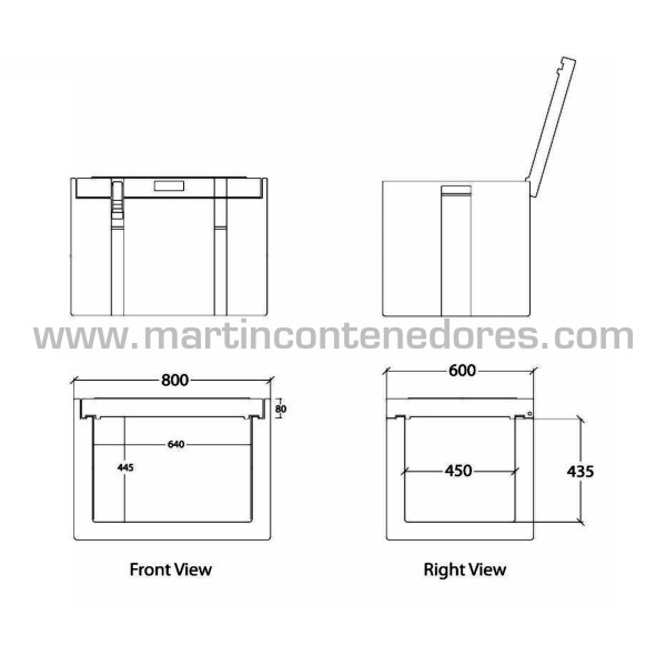 Conteneur Isotherme ATP-IR 125 litres