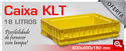 Oferta de caixas KLT 18 litros